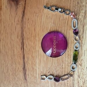 Swarovski crystal gemstone bracelet